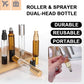 4 Stuks 10 ml Essentiële Olie Rollerverstuiver Fles met Dubbele Kop