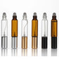 4 Stuks 10 ml Essentiële Olie Rollerverstuiver Fles met Dubbele Kop