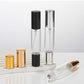 4 Stuks 10 ml Essentiële Olie Rollerverstuiver Fles met Dubbele Kop