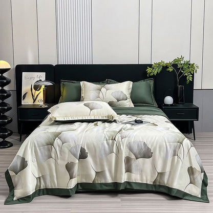 🔥2025 Hot Sale 50% KORTING🔥Wasbaar Icy Cool Ademend Zomerdekbed 4-delig