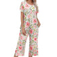 🎁Hot Sale 50% UIT⏳Slaapgoed Set met Gedrukte Top & Broek voor Vrouwen