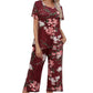 🎁Hot Sale 50% UIT⏳Slaapgoed Set met Gedrukte Top & Broek voor Vrouwen