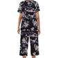 🎁Hot Sale 50% UIT⏳Slaapgoed Set met Gedrukte Top & Broek voor Vrouwen