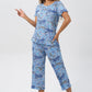 🎁Hot Sale 50% UIT⏳Slaapgoed Set met Gedrukte Top & Broek voor Vrouwen
