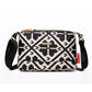 Crossbodytas met meerdere zakken en print voor dames