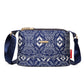 Crossbodytas met meerdere zakken en print voor dames