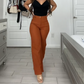 Dames Casual Broek met Hoge Taille