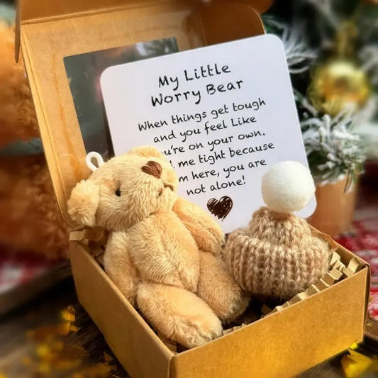 💖Vandaag: Koop 1 krijg 1 gratis!🎁Handgemaakte mini knuffelbeer in doos