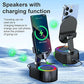 🚀 Next-Level Gadget! 50% KORTING – 5-in-1 Smart Phone Stand met Speaker & Draadloos Opladen ⚡📱