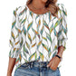 Casual Vrouwen Blouses Met Driekwart Mouwen