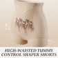 Hoge Taille Shaping Shorts voor Dames met Buikcorrigerend Effect
