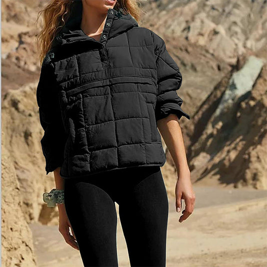 💥Uitverkoop 50% korting & Gratis Verzending🌟Warme losse jas met capuchon voor dames in de winter