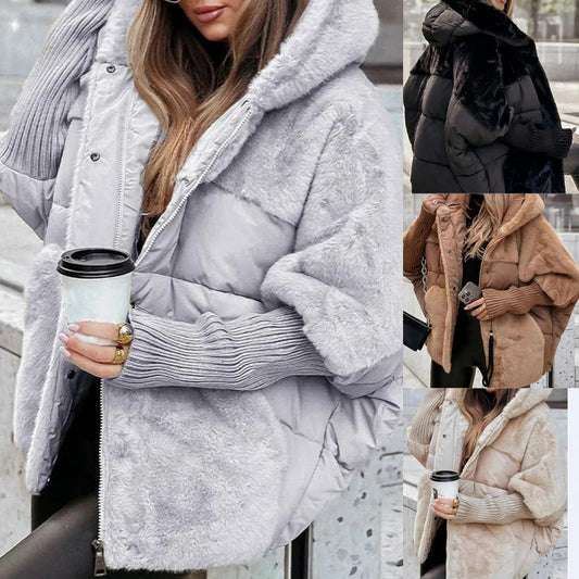 ❄️Blijf Warm & Stijlvol❄️ Luxe Oversized Gebreide Puffer Jas voor Dames – Winter Essential
