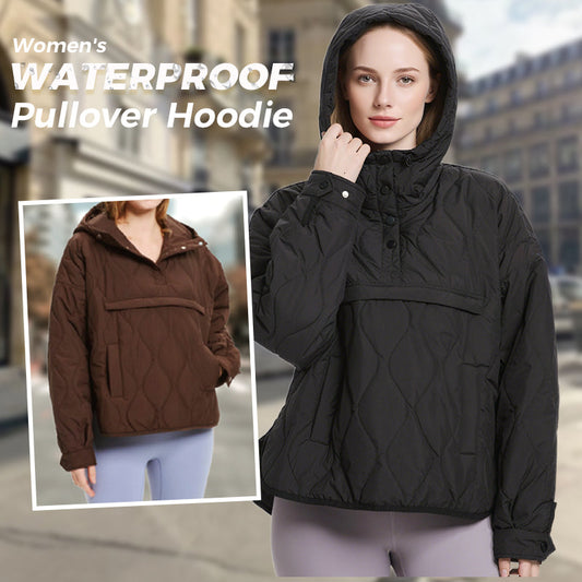 Lichte Waterdichte Gequilte Capuchonsweater voor Dames