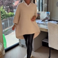 🍁Dames top met lange mouwen en overhemdkraag