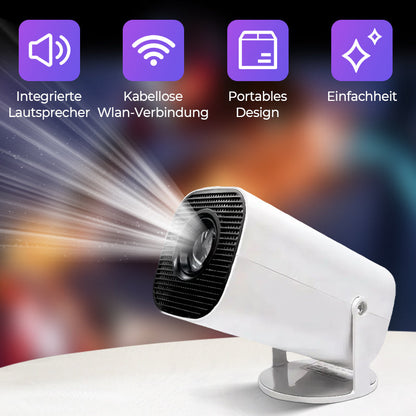 👻🎬 HALLOWEEN MOVIE NIGHT! 1080P WiFi Projector – Scherpe Beelden, Groot Scherm & Ingebouwde Speaker | Binnen & Buiten | 50% KORTING 🎃