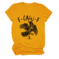 Grappig grafisch T-shirt met kraai