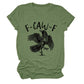 Grappig grafisch T-shirt met kraai