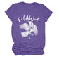 Grappig grafisch T-shirt met kraai
