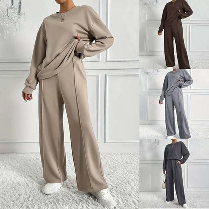 🔥2026 Beperkte tijd 50% korting🔥Dames Set Knusse Top & Broek Met Lange Mouwen