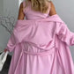 Dames Tweedelige Set: Mouwloze Midi Jurk en Bijpassende Lange Top