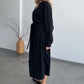 Dames Tweedelige Set: Mouwloze Midi Jurk en Bijpassende Lange Top