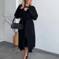 Dames Tweedelige Set: Mouwloze Midi Jurk en Bijpassende Lange Top