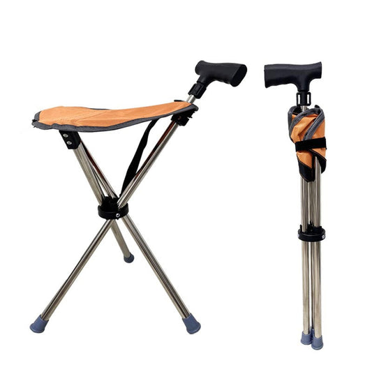 🔥2-in-1 opvouwbare wandelstok met stoel