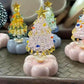 Glazen draaibare kerstboomornamenten