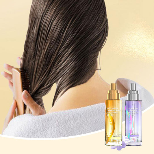 🔥 Red Je Droge & Geverfde Haar Vandaag✨ Salon-Glans in 3 Seconden – Luxe Haarolie Spray