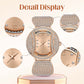 Dames elegante quartz horloge met fonkelende strass