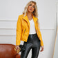 Trendy PU-leren jas voor dames