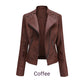 Trendy PU-leren jas voor dames
