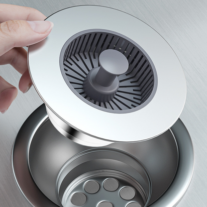 Pop-up afvoerstop met zeef