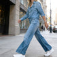 ⏰🎁2-delig pyjamas-set in imitatie-denim voor dames