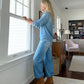 ⏰🎁2-delig pyjamas-set in imitatie-denim voor dames
