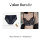 Value Bundle: Comfortable & Seamless Panties with Elegant Lace + Bra