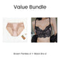 Value Bundle: Comfortable & Seamless Panties with Elegant Lace + Bra