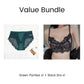 Value Bundle: Comfortable & Seamless Panties with Elegant Lace + Bra