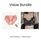 Value Bundle: Comfortable & Seamless Panties with Elegant Lace + Bra