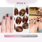 ⏰🎁Alles-in-één gel nagellakpen met kattenoogeffect