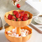 🎃 VROEGE AANBIEDING 50% KORTING – Dubbele Pompoen Fruitschaal | Stijlvolle Opberging Voor Fruit En Snacks
