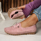 👟Dames Comfortabele Casual Loafers: Zacht PU-Leer + Antislip Zool – Perfect Voor Elke Outfit & Elke Dag!