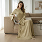 Retro maxi-jurk met klokmouwen voor dames