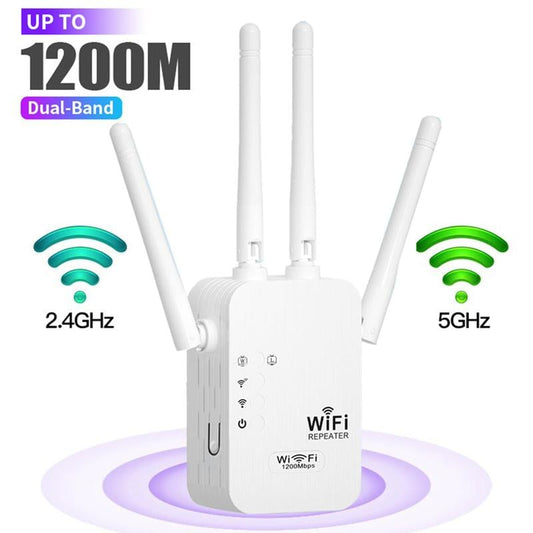 🎁Laatste dag aanbieding 49% 🔥WiFi-versterker 2026, 1200 Mbps dual-band (5 GHz/2,4 GHz) signaalversterker, dekt 930 m² en 50 apparaten, repeater met ethernetpoort voor thuis, cadeaus