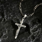 🔥 50% KORTING! ⏰ Goudkleurige Kruisbeeld Hanger Ketting – Gedetailleerd INRI Ontwerp, Verstelbare Figaro Ketting & Dagelijkse Geloof Sieraden ✝️✨