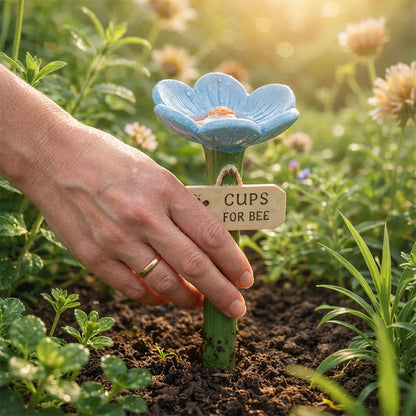⏳Beperkte tijd 50% korting🐝Bloemvormige waterstation voor bijen💧
