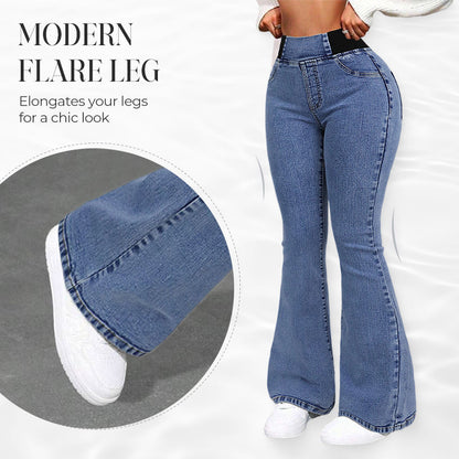 👖Dames high-waist stretch flared denim jeans🚀