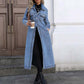 📢📢50% KORTING !!!⏰Casual lange denimjas met knopen voor dames