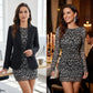 🎁👗Damesjurk met luipaardprint en nauwsluitende pasvor